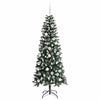 Kunstig juletre grønn 76 x 76 x 180 cm PVC og plast og stål