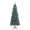 Kunstig juletre grønn 76 x 76 x 180 cm PVC og plast og stål