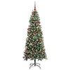 Kunstig juletre grønn 76 x 76 x 180 cm PVC og plast og stål