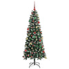 Kunstig juletre grønn 76 x 76 x 180 cm PVC og plast og stål
