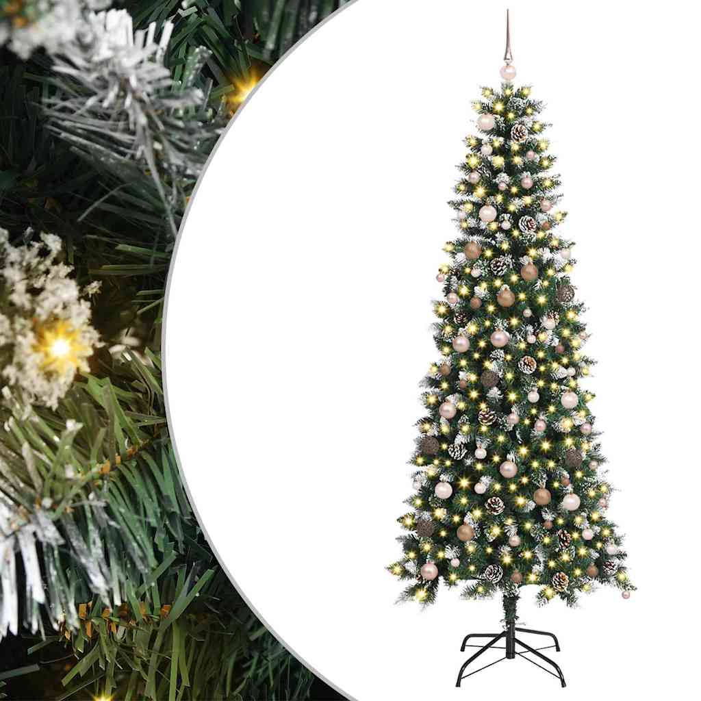 Kunstig juletre grønn 86 x 86 x 210 cm PVC og plast og stål