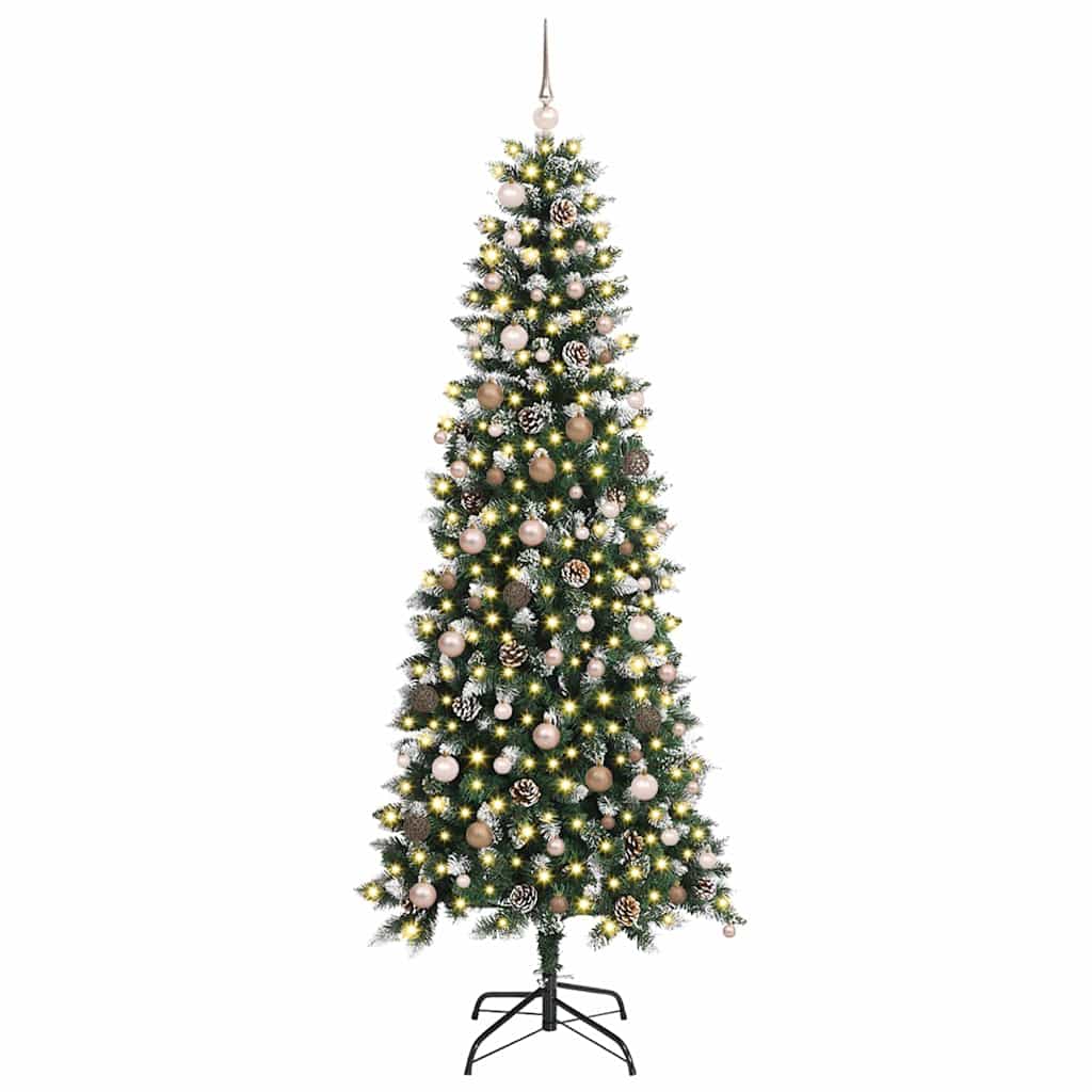 Kunstig juletre grønn 86 x 86 x 210 cm PVC og plast og stål