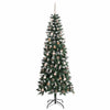 Kunstig juletre grønn 86 x 86 x 210 cm PVC og plast og stål