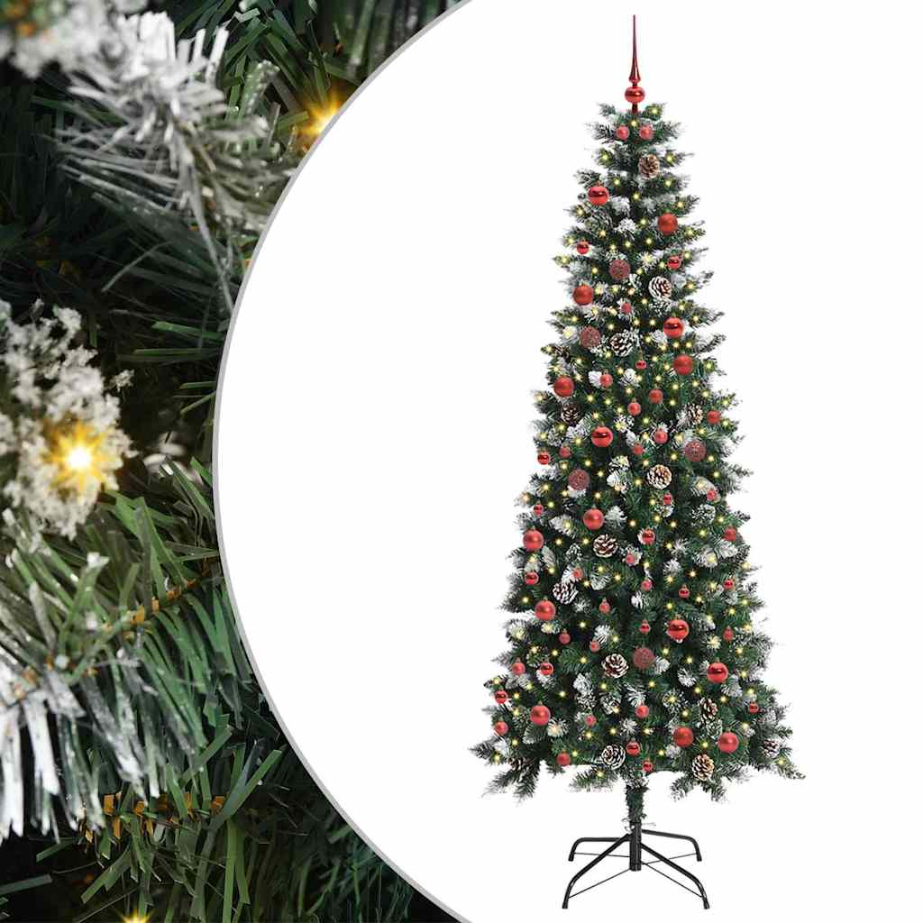 Kunstig juletre grønn 86 x 86 x 210 cm PVC og plast og stål