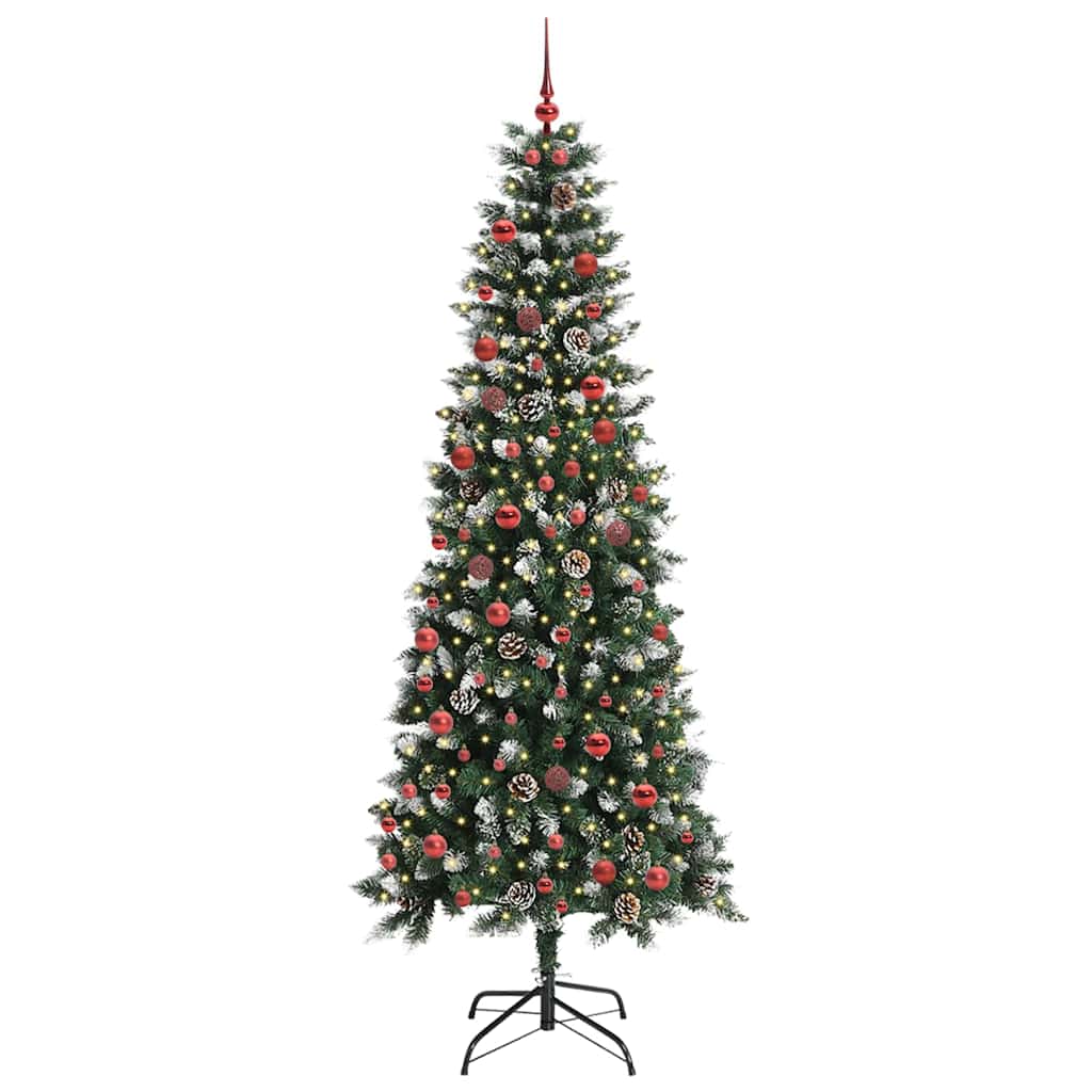 Kunstig juletre grønn 86 x 86 x 210 cm PVC og plast og stål