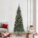 Kunstig juletre med 300 LED grønn 210 cm PVC og plast og stål