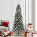 Kunstig juletre med 300 LED grønn 210 cm PVC og plast og stål
