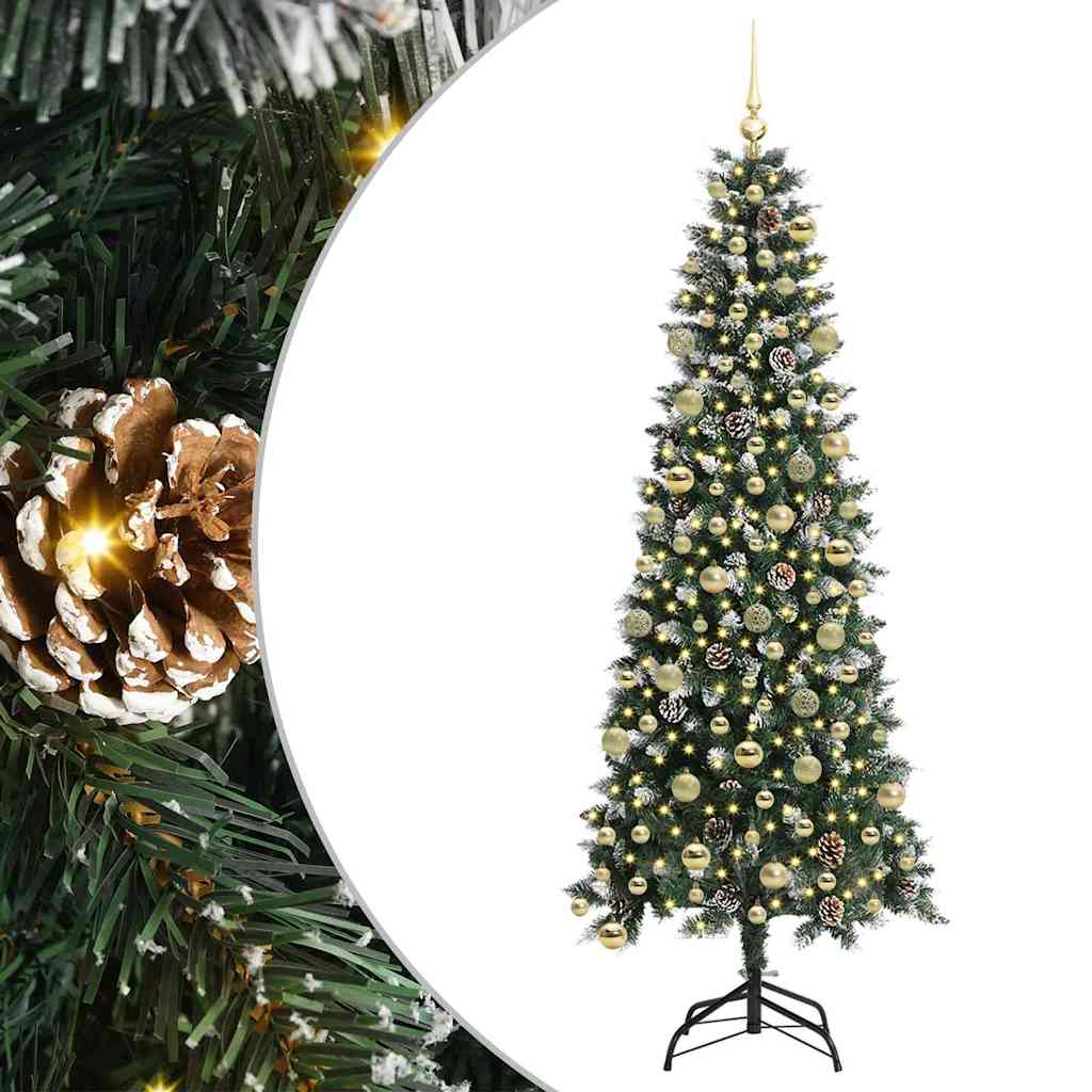 Kunstig juletre grønn 86 x 86 x 210 cm PVC og plast og stål