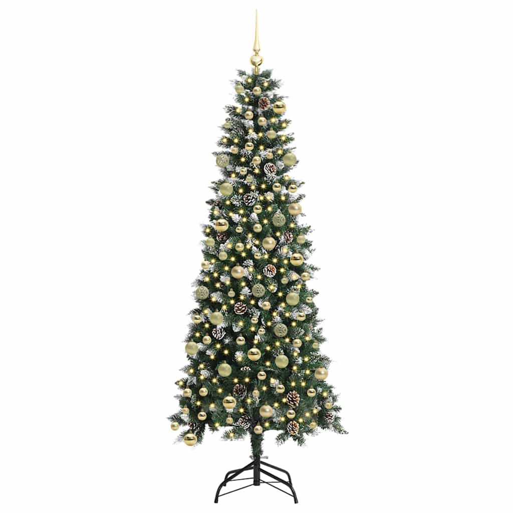 Kunstig juletre grønn 86 x 86 x 210 cm PVC og plast og stål