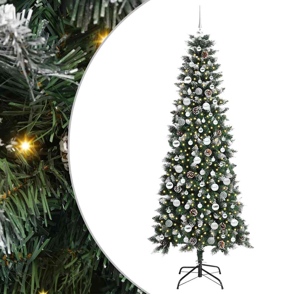 Kunstig juletre grønn 86 x 86 x 210 cm PVC og plast og stål