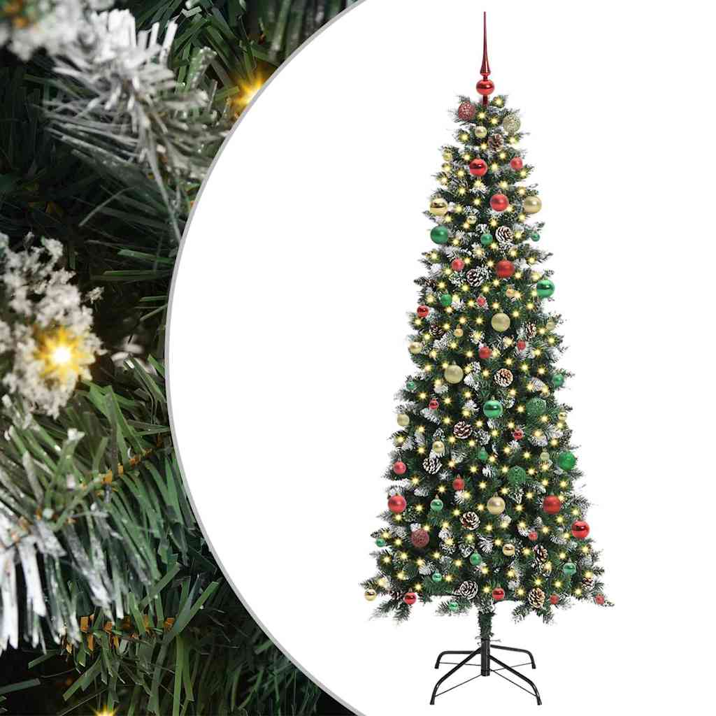 Kunstig juletre grønn 86 x 86 x 210 cm PVC og plast og stål