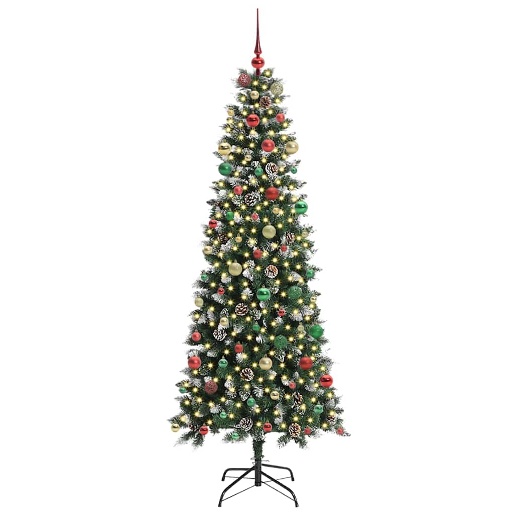 Kunstig juletre grønn 86 x 86 x 210 cm PVC og plast og stål