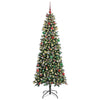 Kunstig juletre grønn 86 x 86 x 210 cm PVC og plast og stål