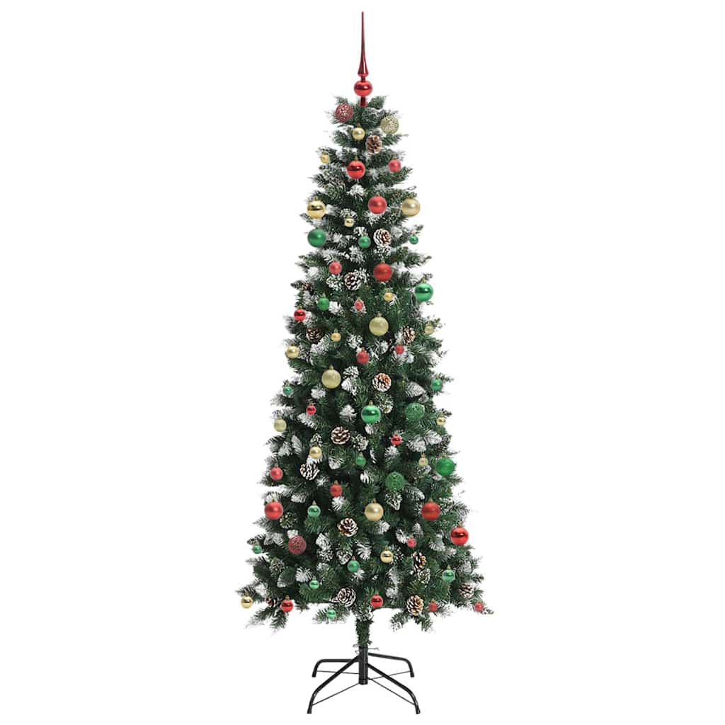 Kunstig juletre grønn 86 x 86 x 210 cm PVC og plast og stål