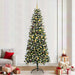 Kunstig juletre med 300 LED grønn 240 cm PVC og plast og stål