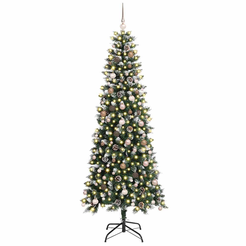 Kunstig juletre grønn 96 x 96 x 240 cm PVC og plast og stål