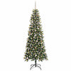 Kunstig juletre grønn 96 x 96 x 240 cm PVC og plast og stål