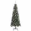 Kunstig juletre grønn 96 x 96 x 240 cm PVC og plast og stål