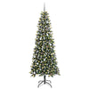 Kunstig juletre grønn 96 x 96 x 240 cm PVC og plast og stål