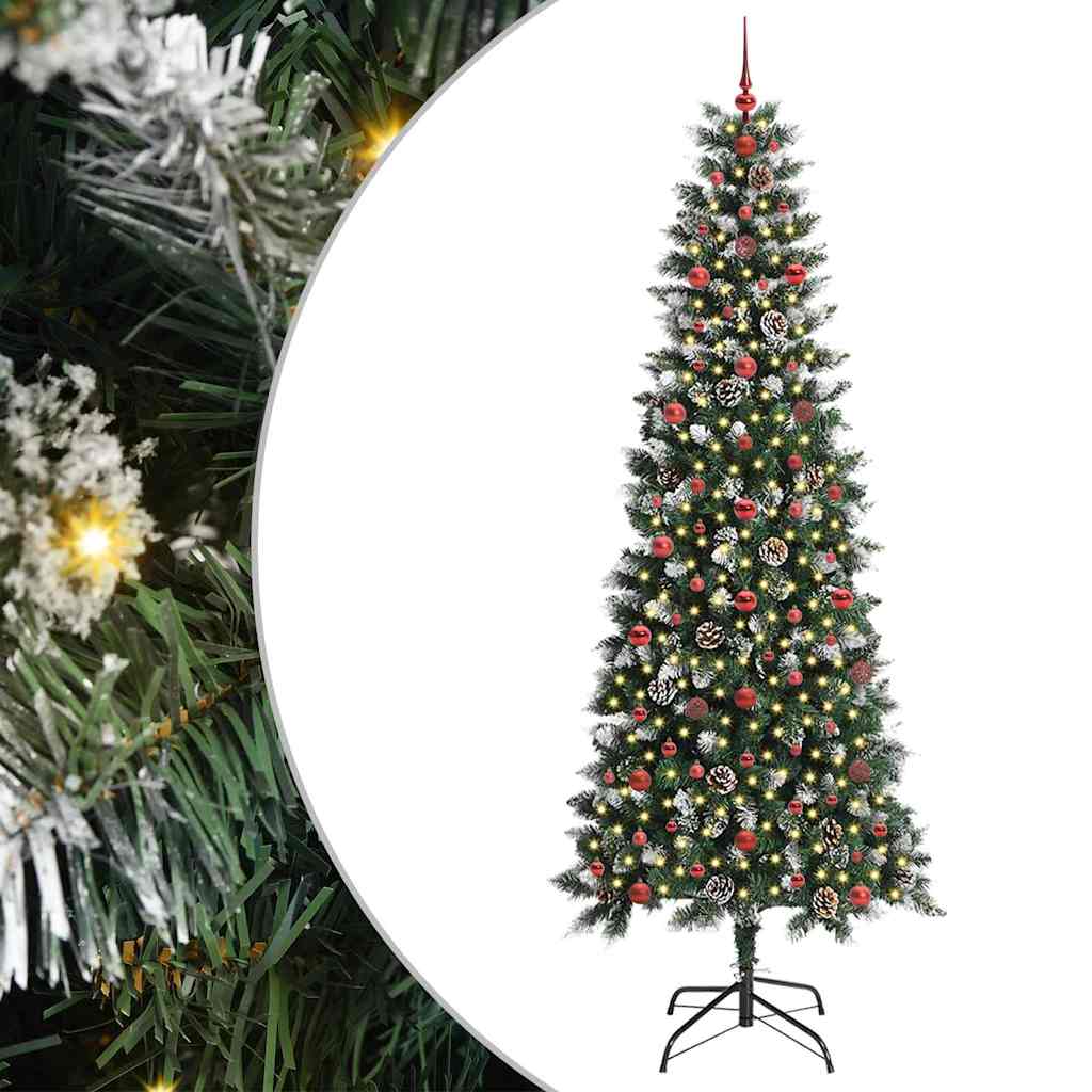 Kunstig juletre grønn 96 x 96 x 240 cm PVC og plast og stål