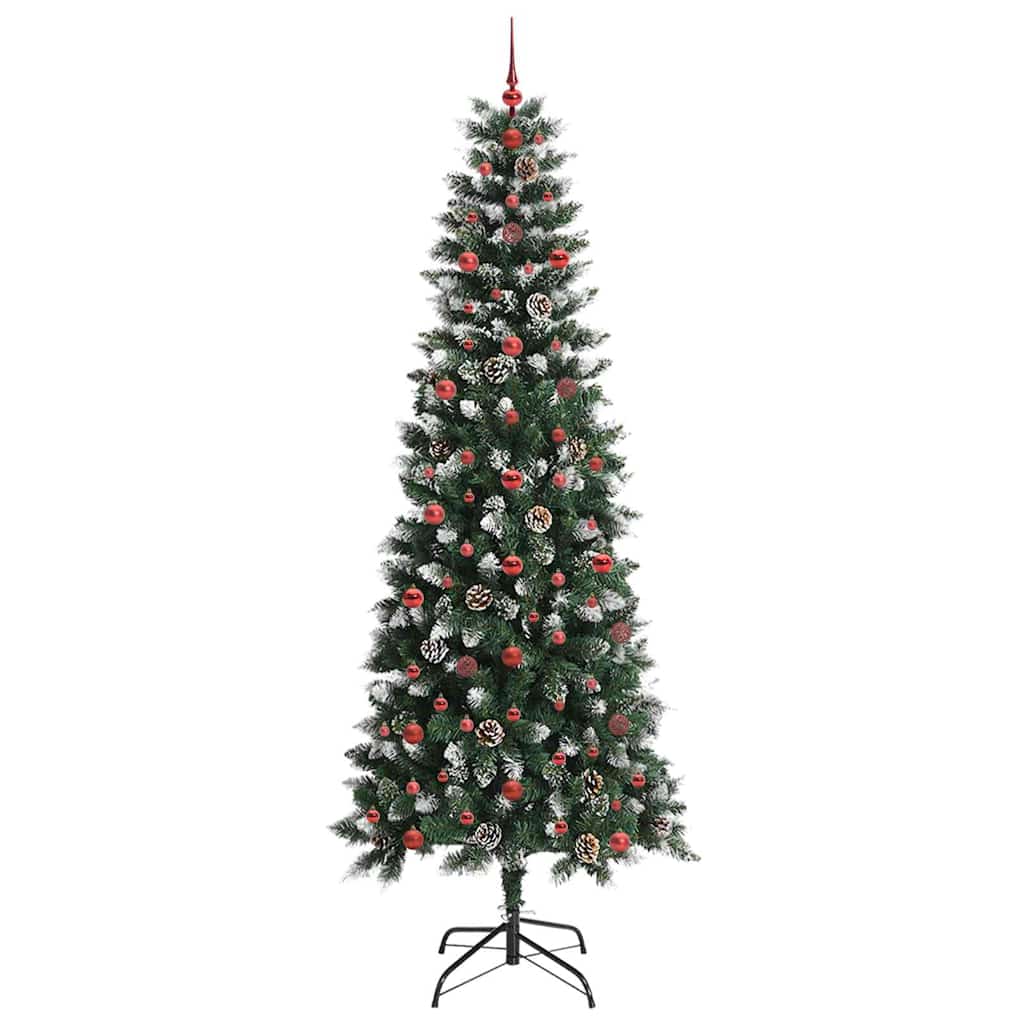 Kunstig juletre grønn 96 x 96 x 240 cm PVC og plast og stål