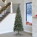 Kunstig juletre med 300 LED grønn 240 cm PVC og plast og stål