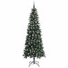 Kunstig juletre grønn 96 x 96 x 240 cm PVC og plast og stål