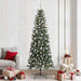 Kunstig juletre med 300 LED grønn 240 cm PVC og plast og stål