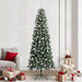 Kunstig juletre med 300 LED grønn 240 cm PVC og plast og stål