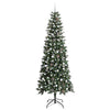 Kunstig juletre grønn 96 x 96 x 240 cm PVC og plast og stål