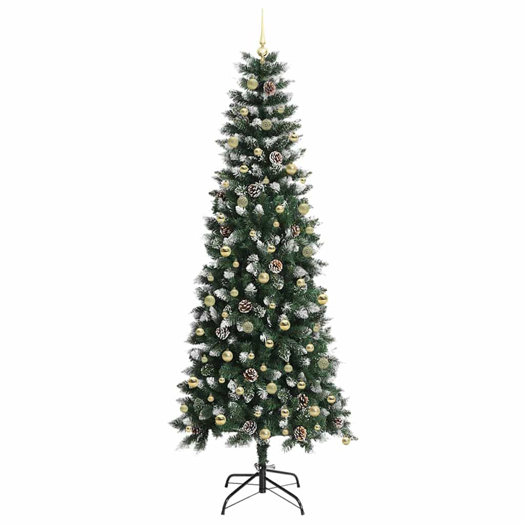 Kunstig juletre grønn 96 x 96 x 240 cm PVC og plast og stål