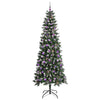 Kunstig juletre grønn 96 x 96 x 240 cm PVC og plast og stål