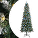 Kunstig juletre med 300 LED grønn 240 cm PVC og plast og stål