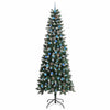 Kunstig juletre grønn 96 x 96 x 240 cm PVC og plast og stål