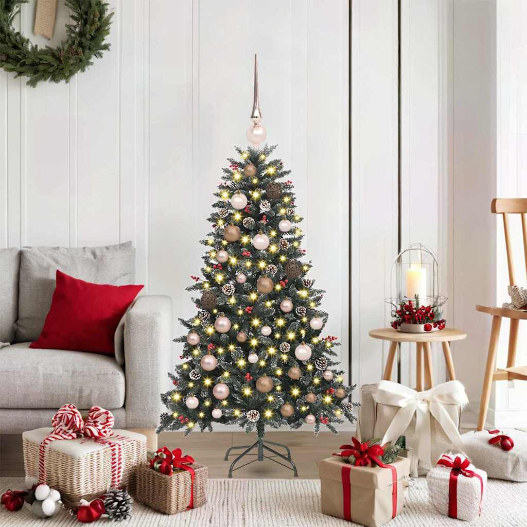 Kunstig juletre grønn 68 x 68 x 120 cm PVC og plast og stål