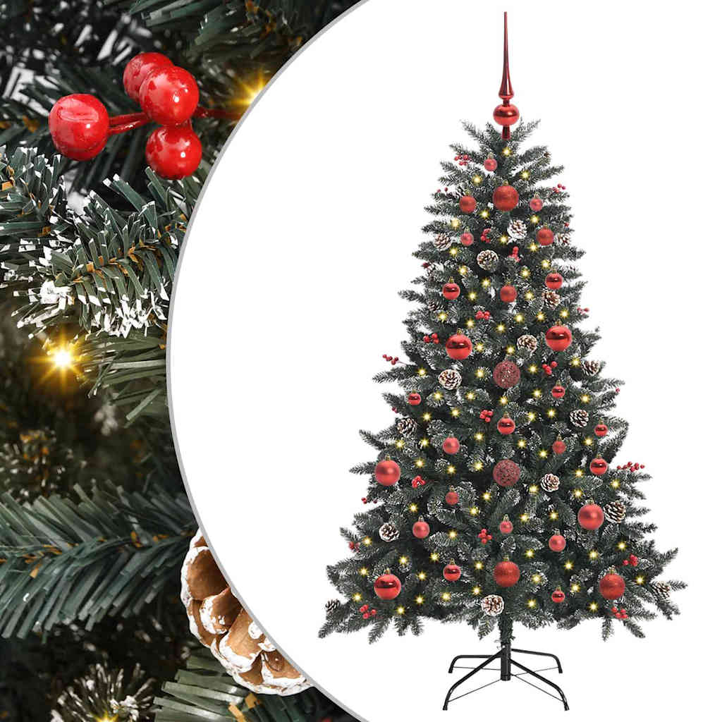 Kunstig juletre grønn 68 x 68 x 120 cm PVC og plast og stål