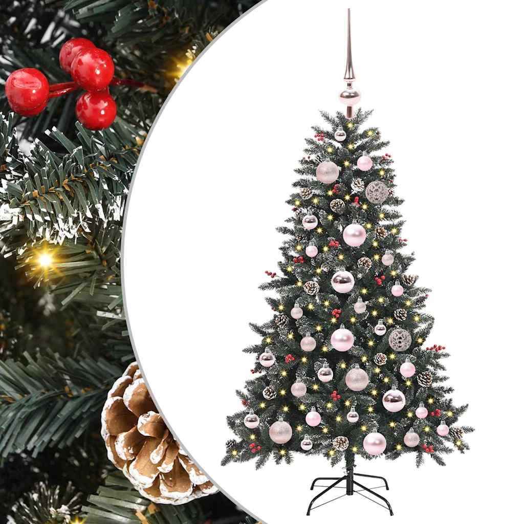 Kunstig juletre grønn 68 x 68 x 120 cm PVC og plast og stål