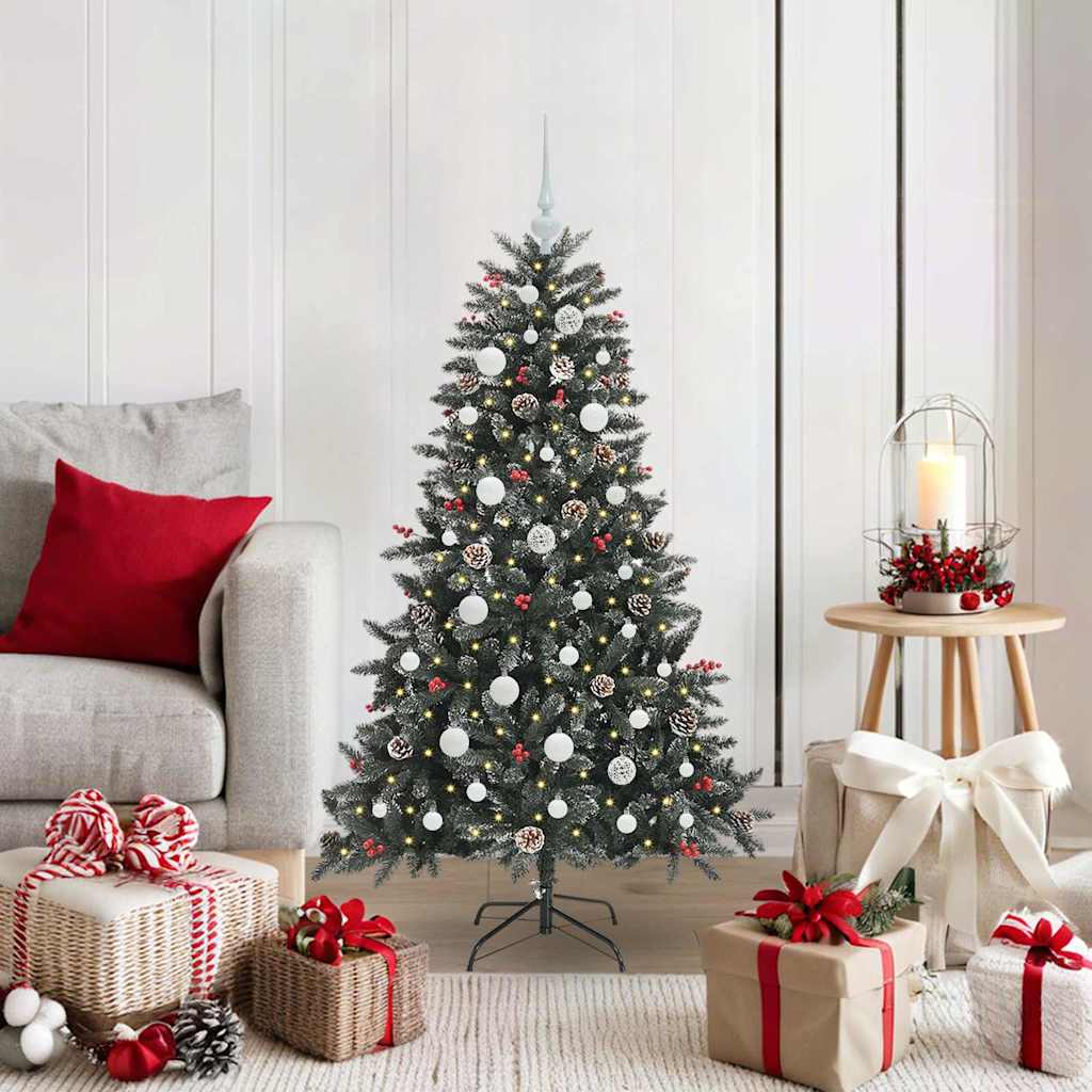 Kunstig juletre grønn 68 x 68 x 120 cm PVC og plast og stål