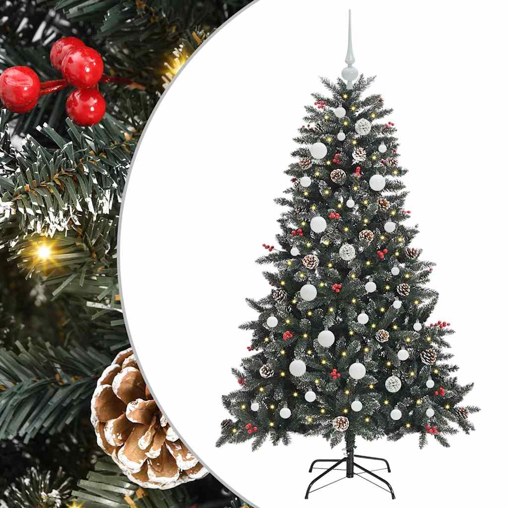 Kunstig juletre grønn 68 x 68 x 120 cm PVC og plast og stål