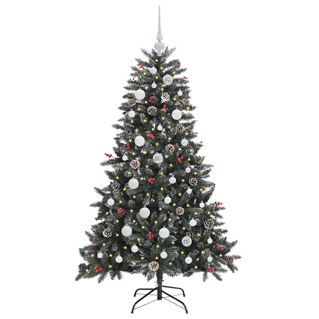 Kunstig juletre grønn 68 x 68 x 120 cm PVC og plast og stål