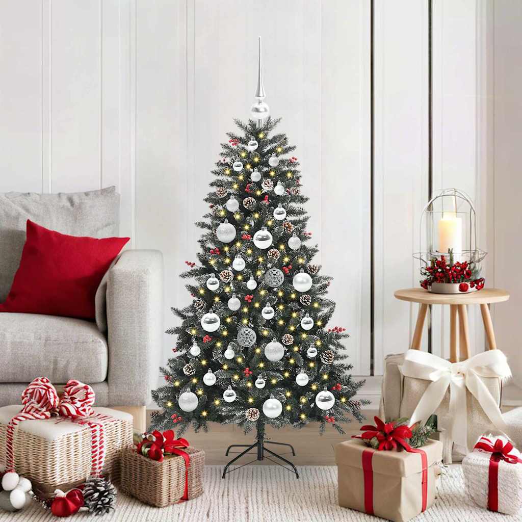 Kunstig juletre grønn 68 x 68 x 120 cm PVC og plast og stål