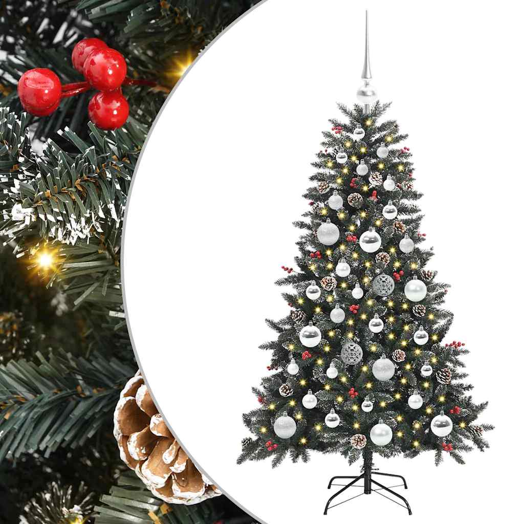 Kunstig juletre grønn 68 x 68 x 120 cm PVC og plast og stål