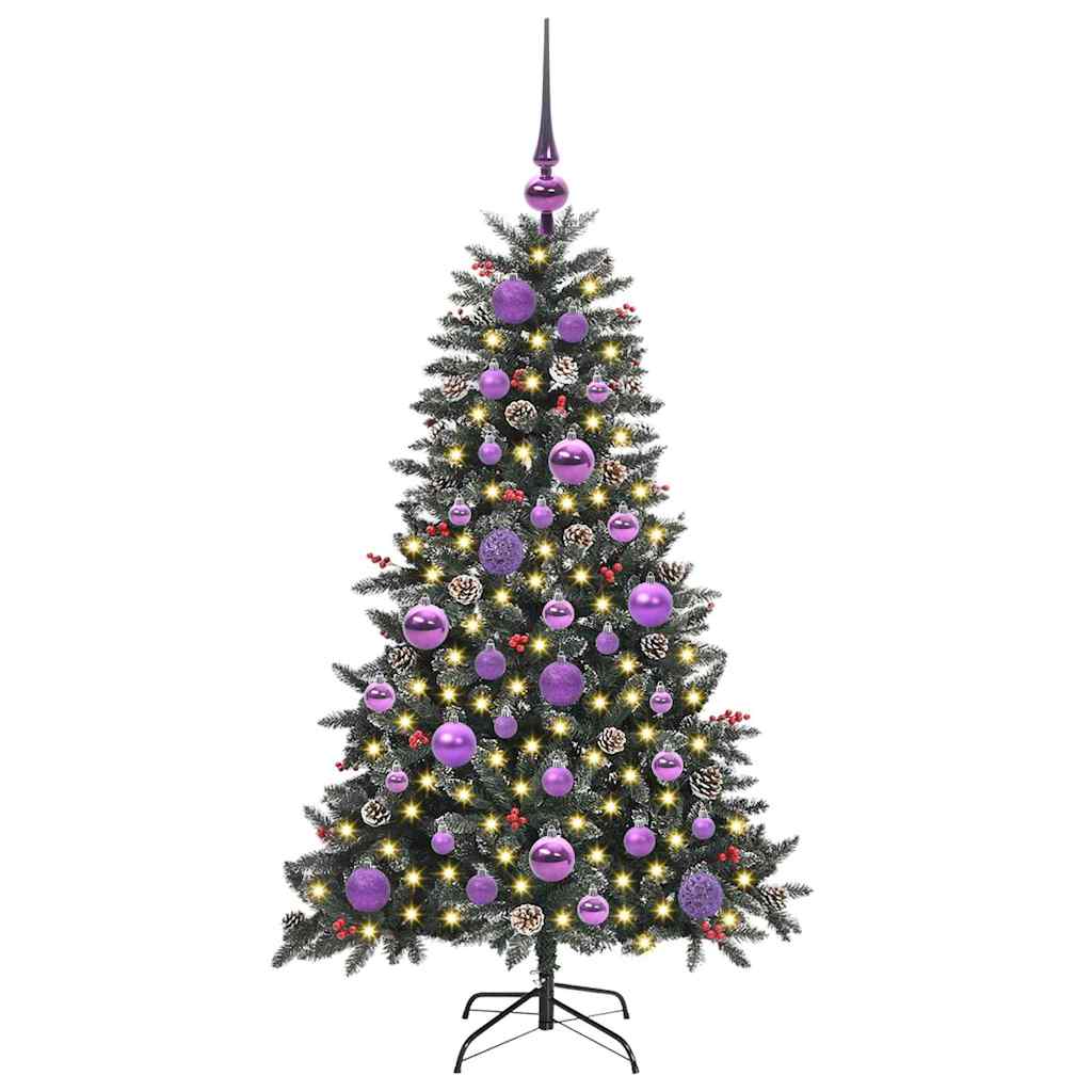 Kunstig juletre grønn 68 x 68 x 120 cm PVC og plast og stål
