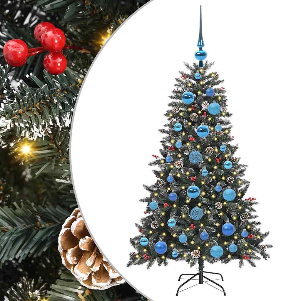 Kunstig juletre grønn 68 x 68 x 120 cm PVC og plast og stål