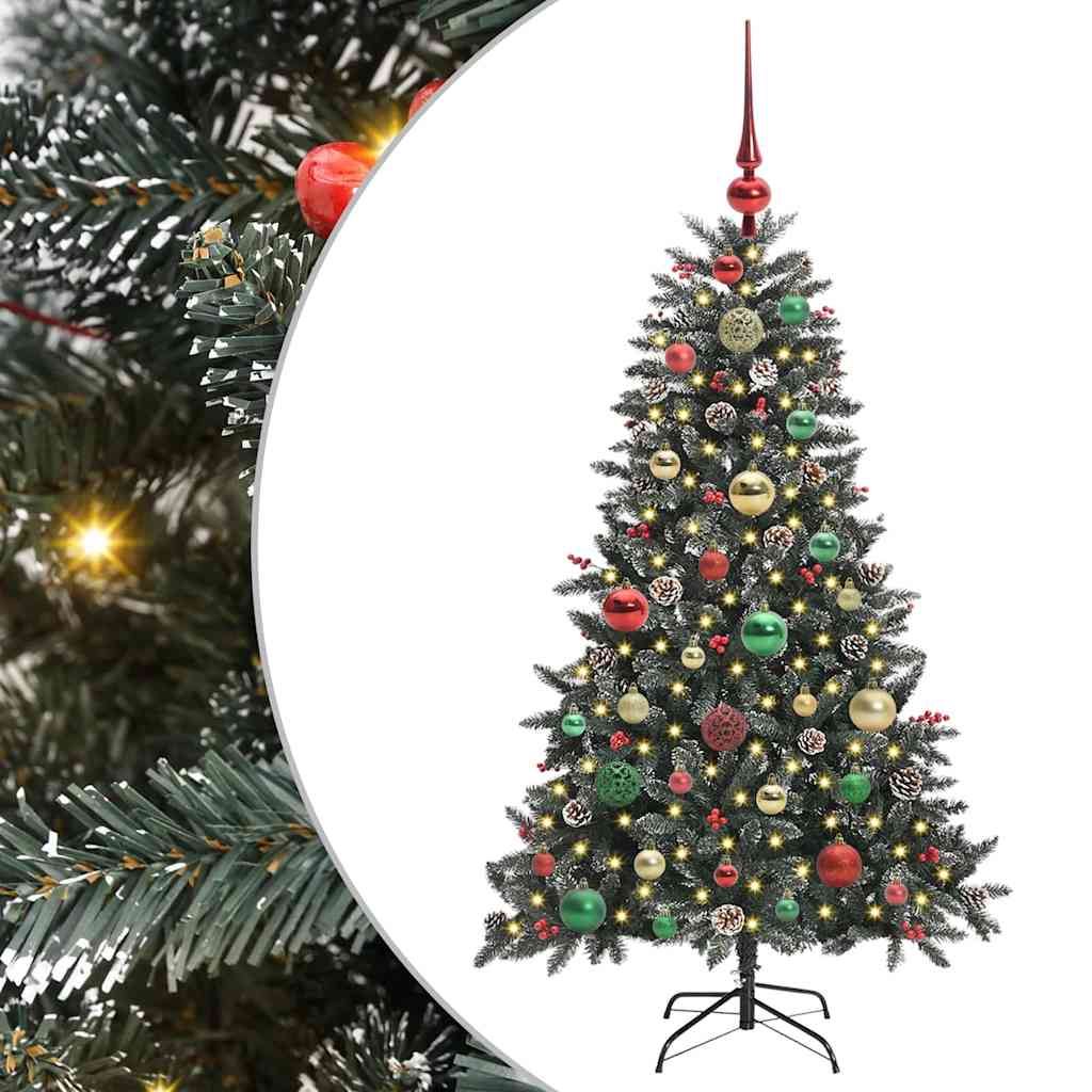 Kunstig juletre grønn 68 x 68 x 120 cm PVC og plast og stål