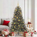Kunstig juletre med 300 LED grønn 180 cm PVC og plast og stål