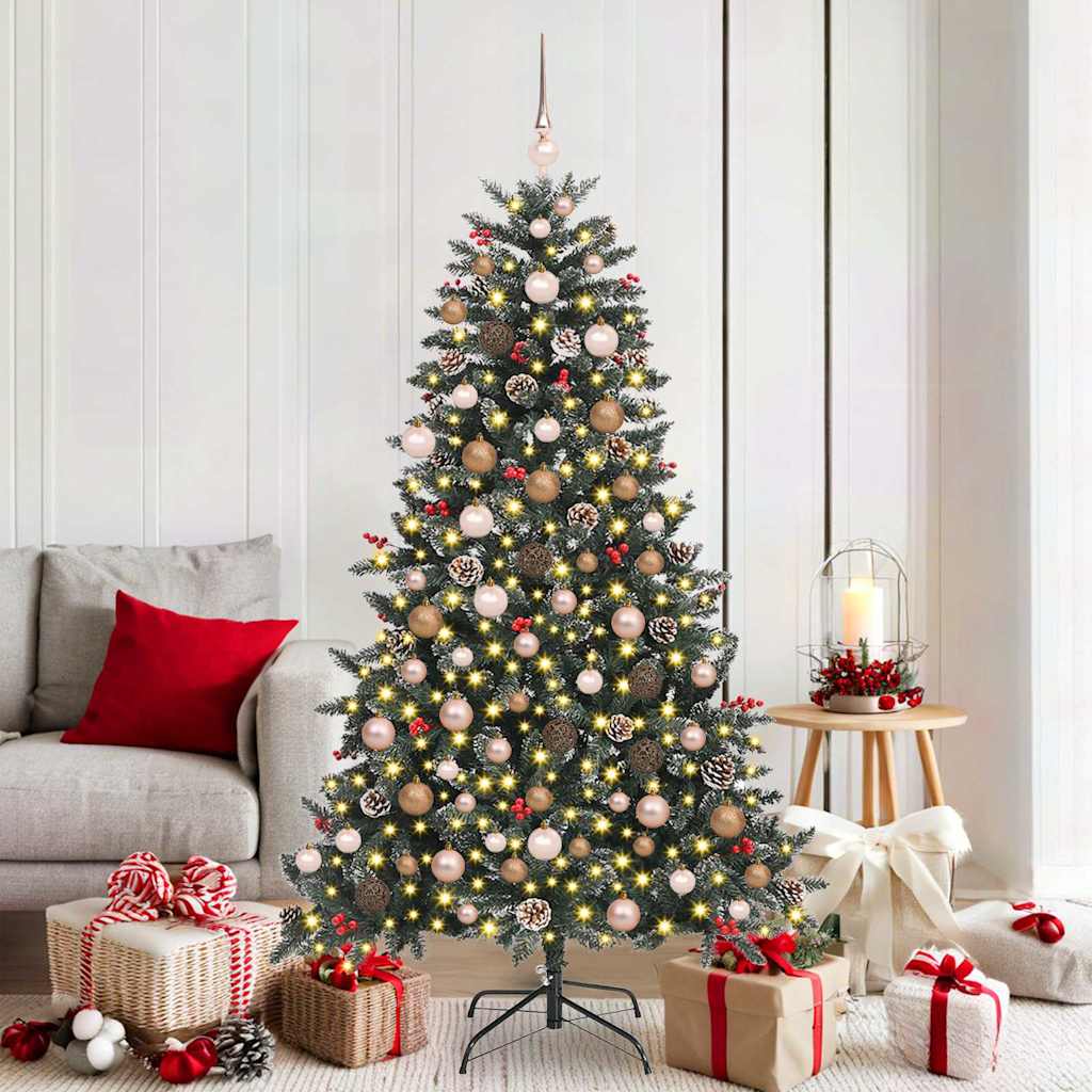 Kunstig juletre grønn 99 x 99 x 180 cm PVC og plast og stål