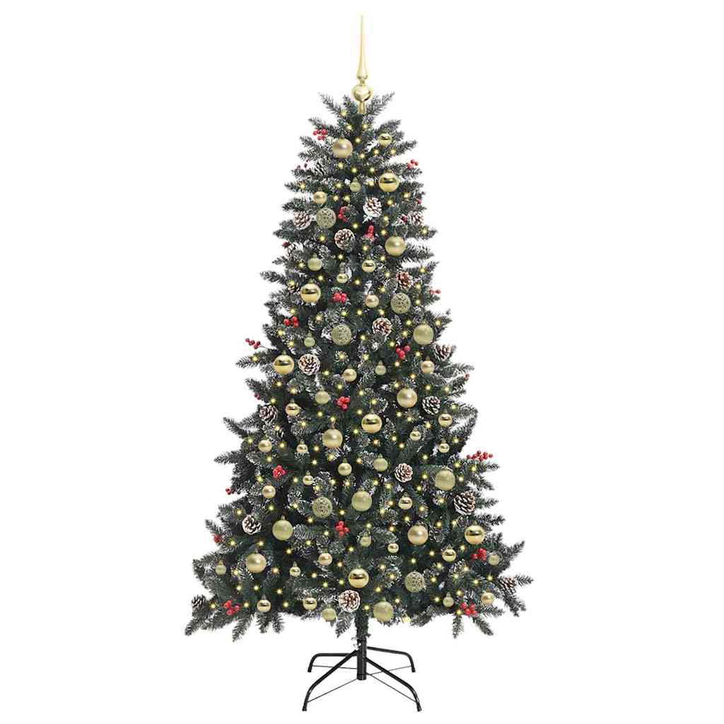 Kunstig juletre grønn 99 x 99 x 180 cm PVC og plast og stål