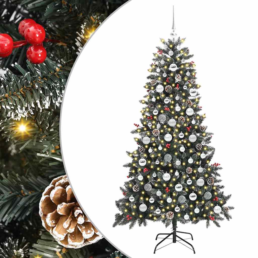 Kunstig juletre grønn 99 x 99 x 180 cm PVC og plast og stål