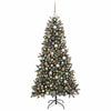 Kunstig juletre grønn 114 x 114 x 210 cm PVC og plast og stål